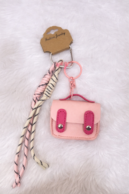 Mini Pouch Bag Charm โ Cute Aesthetic Keychain with Tassel ๐