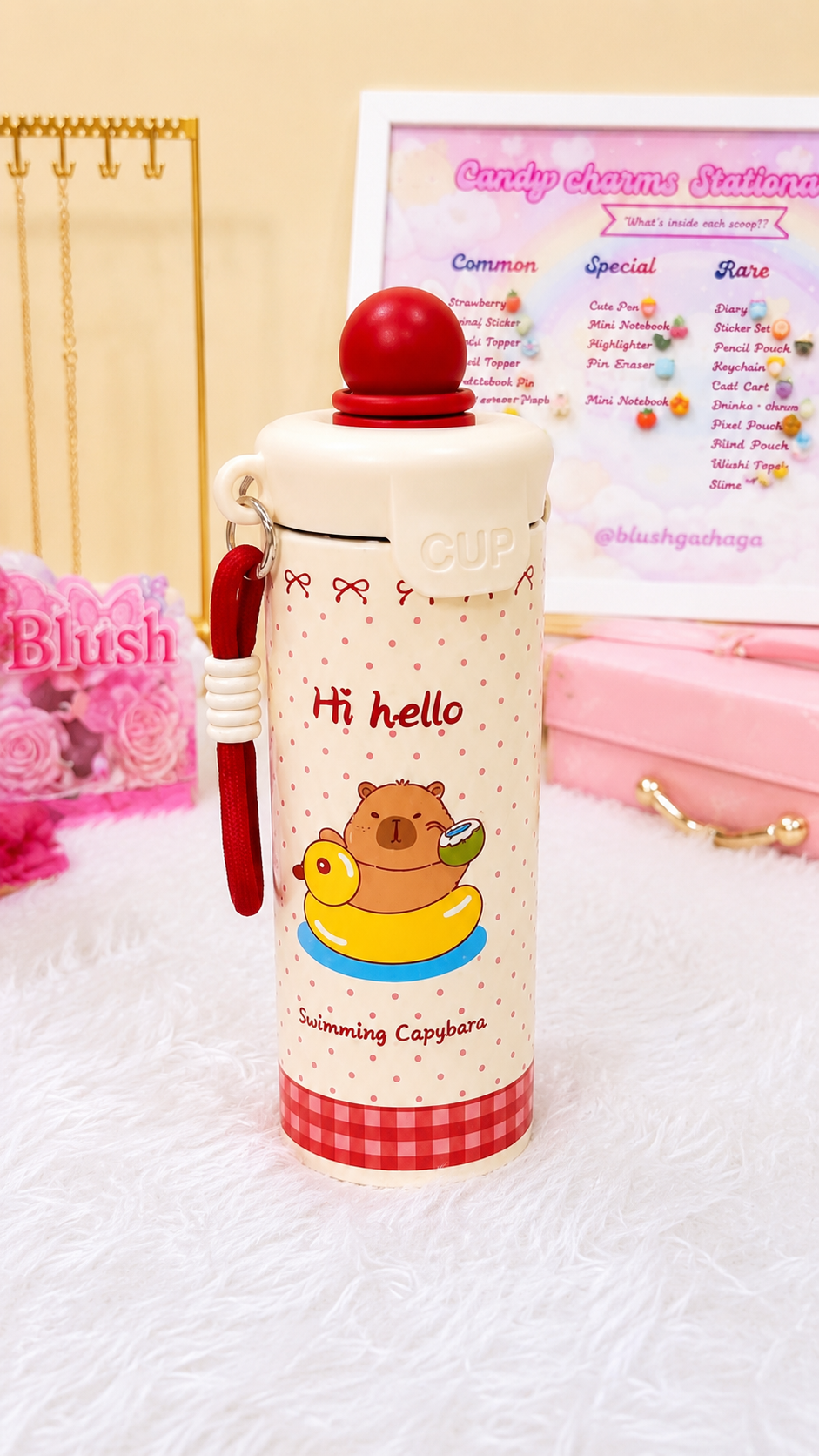 Kawaii Bubble Pop Pinteresty Stainless Steel Sipper | Cute Aesthetic Tumbler
