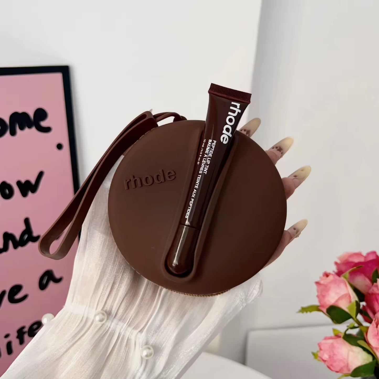 Rhode Inspired Silicone Lip Balm Pouch | Cute Aesthetic Carry Case