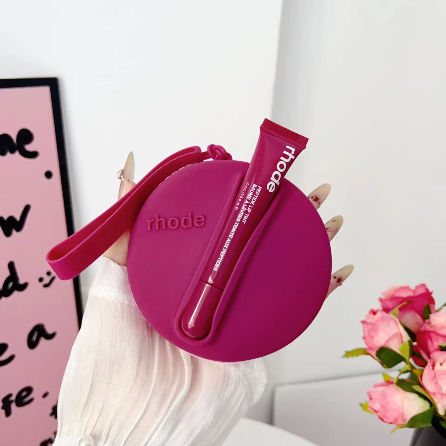 Rhode Inspired Silicone Lip Balm Pouch | Cute Aesthetic Carry Case