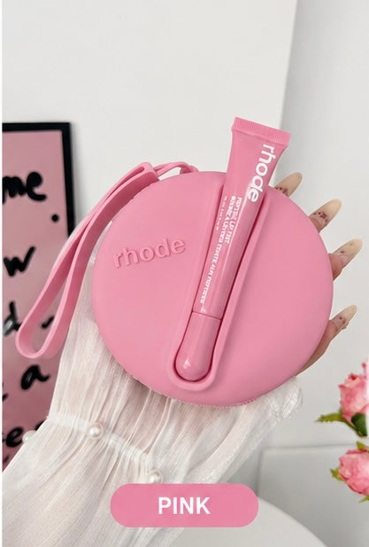 Rhode Inspired Silicone Lip Balm Pouch | Cute Aesthetic Carry Case