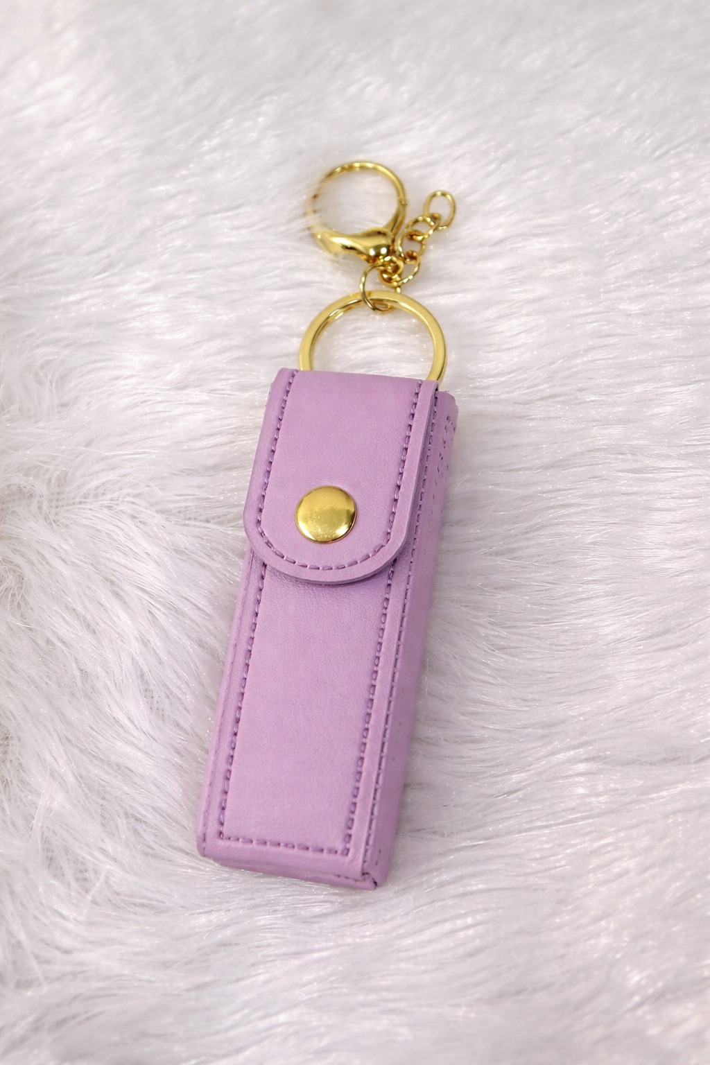 Mini Lipstick Holder Keychain – Cute Travel Makeup Pouch Charm ✨