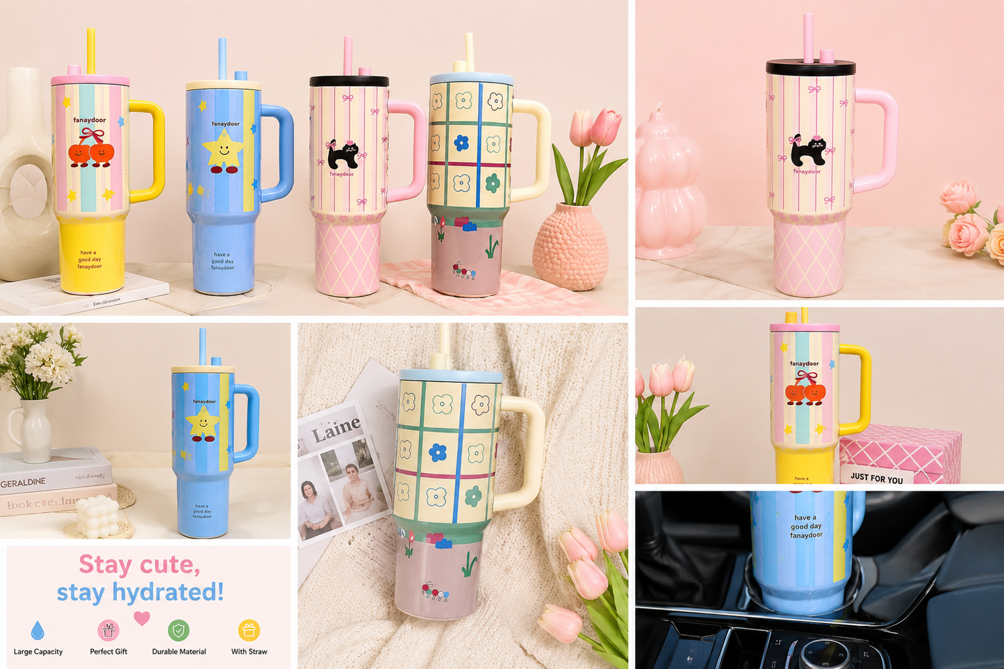 Kawaii Dreams Insulated Tumbler – 750ml