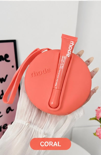 Rhode Inspired Silicone Lip Balm Pouch | Cute Aesthetic Carry Case