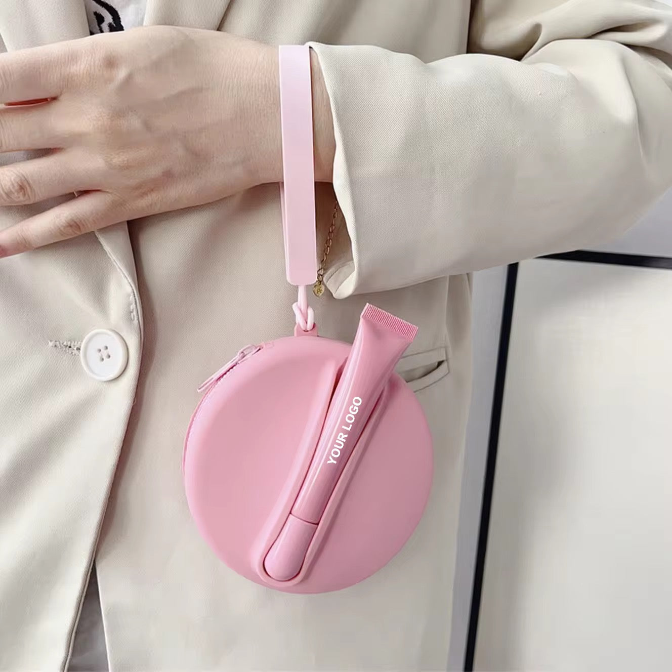 Rhode Inspired Silicone Lip Balm Pouch | Cute Aesthetic Carry Case