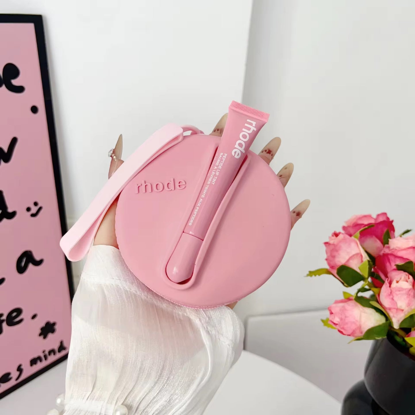 Rhode Inspired Silicone Lip Balm Pouch | Cute Aesthetic Carry Case