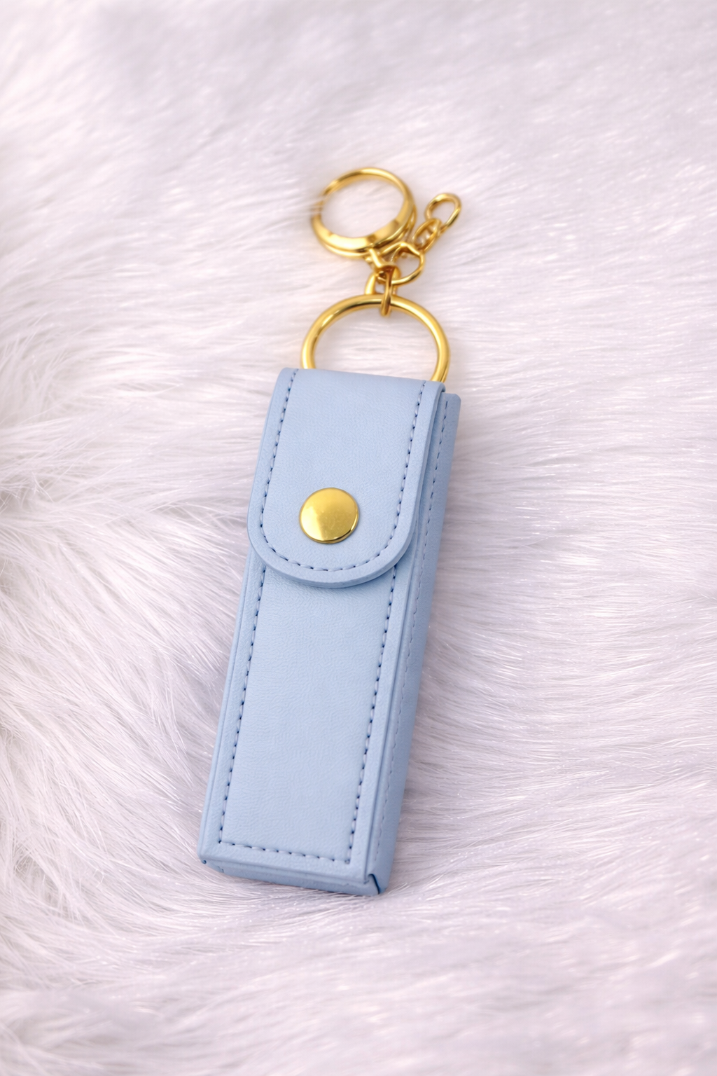 Mini Lipstick Holder Keychain – Cute Travel Makeup Pouch Charm ✨