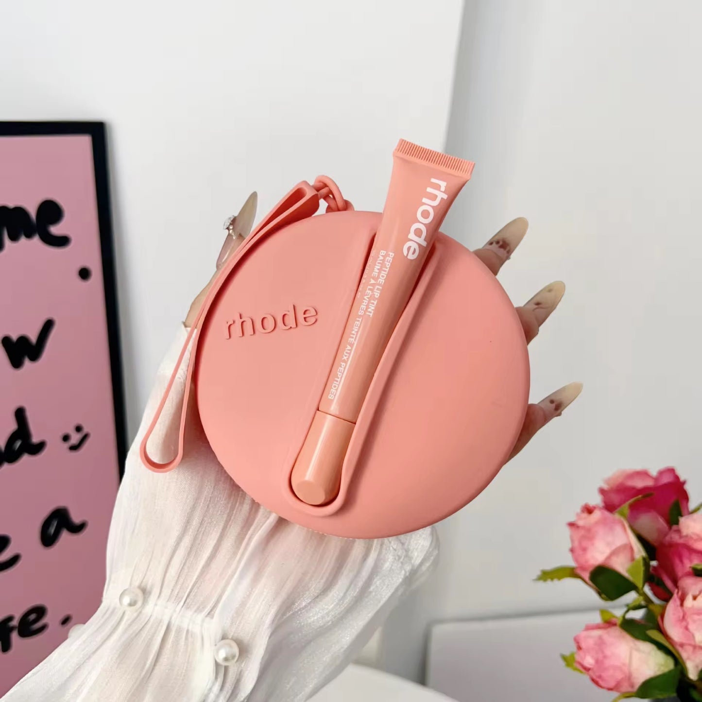 Rhode Inspired Silicone Lip Balm Pouch | Cute Aesthetic Carry Case