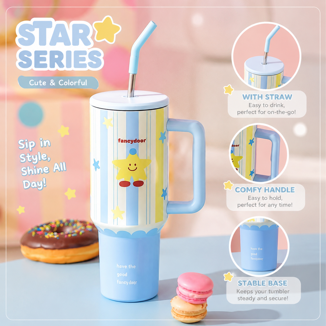 Kawaii Dreams Insulated Tumbler – 750ml